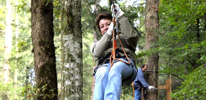 parc d'accrobranche en cote dor